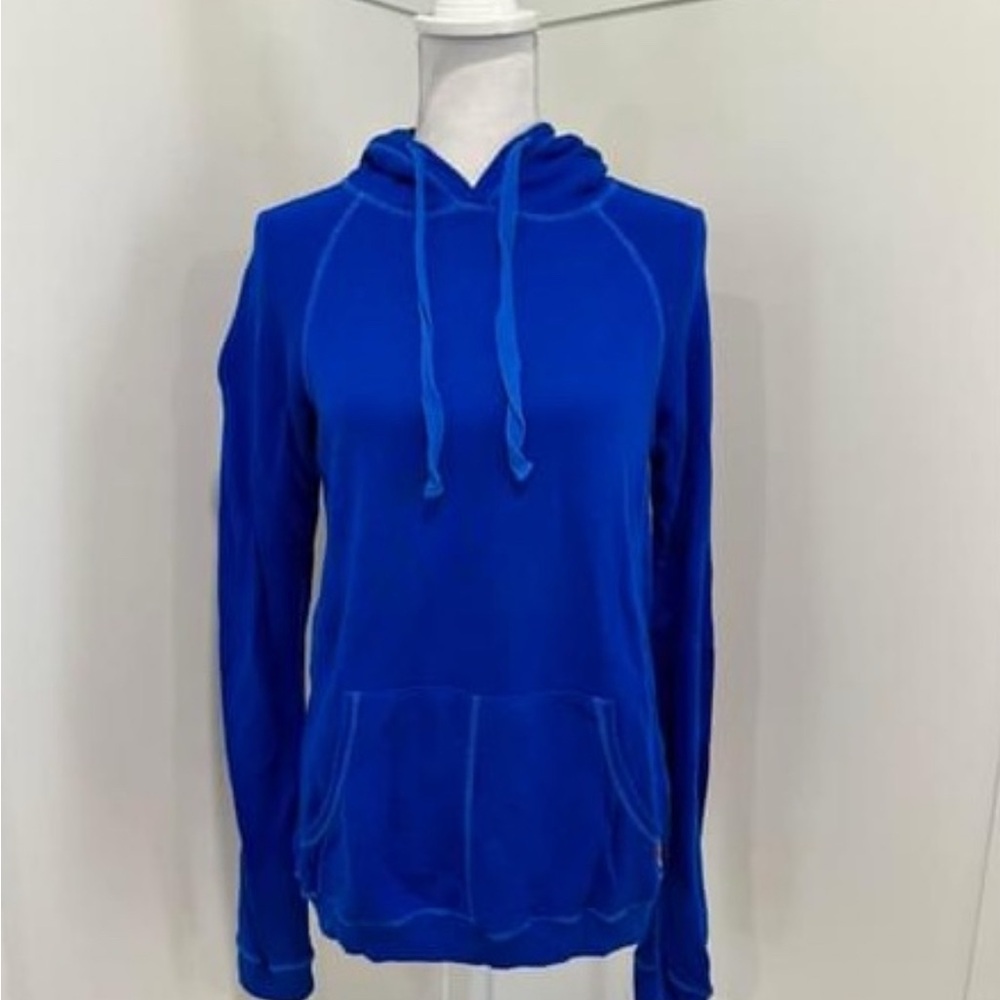 FREECITY Superfluff Lux Electric Blue Women's Pullover with Kangaroo Pocket - Picture 2 of 2